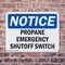 Signmission Propane Emergency Shutoff Switch, 10 in W x Rectangle, Plastic OS-2PACK-NS-P-710-L-17888 - alternate 5